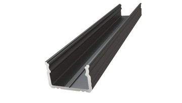 PROFIL LED NAWIERZCHNI CZARNY 2M AL12-GLS2-LB-2020