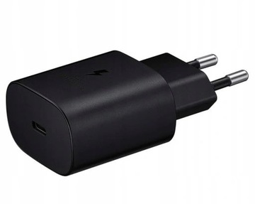 БЫСТРОЕ СЕТЕВОЕ ЗАРЯДНОЕ УСТРОЙСТВО ДЛЯ ТЕЛЕФОНА SAMSUNG KOSTKA 25 Вт + КАБЕЛЬ USB-C 1 М