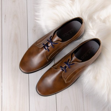 Туфли для причастия коричневого цвета для мальчиков KBC-019 - 36