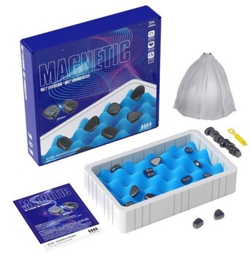 KAMIENIE MAGNETYCZNE SZACHY Magnetyczna gra w szachy planszowa gra strategi