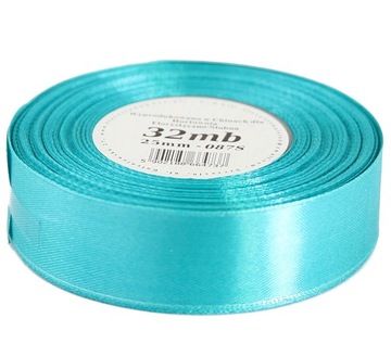 Sztywna wstążka atłasowa satynowa 25mm/32mb 82kol.