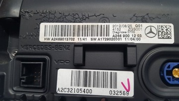 MERCEDES B TŘÍDA W246 DISPLEJ A2469001203