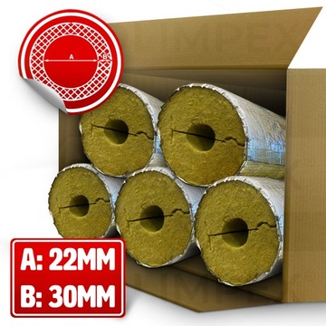 Otulina z wełny w folii alu POOLWOOL AL 22/30 15MB