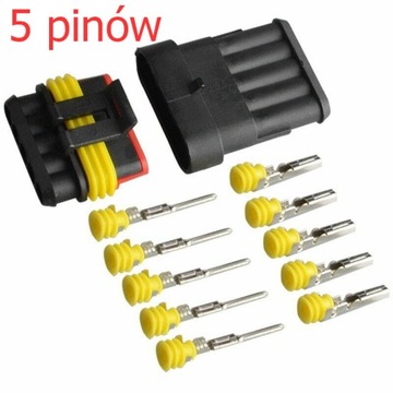 Кубический герметичный разъем superseal 5-контактный 1,5 мм2