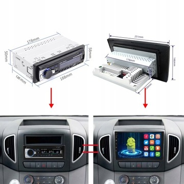 АВТОМОБИЛЬНОЕ РАДИО 1DIN ANDROID GPS 10 футов 2/32 ГБ WIFI