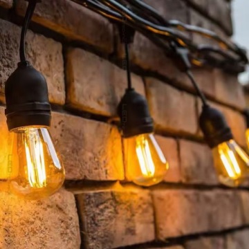 Гирлянда уличного садового освещения 20 м ЛАМПОЧКИ 40 светодиодных ЛАМП E27