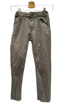 Spodnie H&M 140 cm 9 10 lat Slim Fit Szare