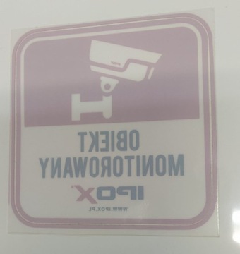НАКЛЕЙКА IPOX ОБЪЕКТ НАБЛЮДЕНИЯ 110х110