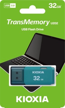 Флэш-накопитель KIOXIA 32 ГБ USB 2.0 Hayabusa U202 AQUA