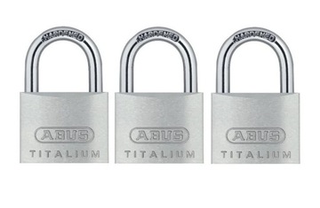 ZESTAW 3 KŁÓDEK ABUS TITALIUM 64TI/40 SYSTEM JEDNEGO KLUCZA