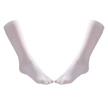 Sandal Socks Tabi Toe Socks for Geta White
