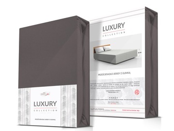 PRZEŚCIERADŁO JERSEY ELASTAN 140X200 ANTRACYT