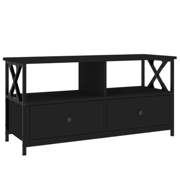 Szafka pod telewizor, czarna, 90x33x45 cm