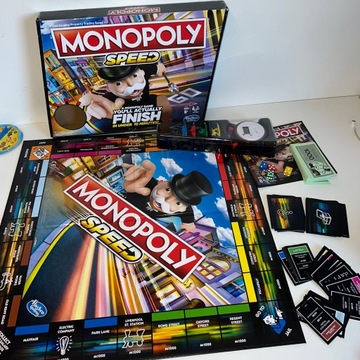 Gra angielska MONOPOLY SPEED kompletna Hasbro