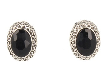 Зеркальные зажимы для ушей, черные.