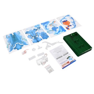 Elektryczna papierowa składana zabawka-ryba