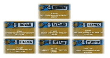 Брелок НОМЕРНОЙ ЗНАК С ИМЕНАМИ И ФРАЗАМИ