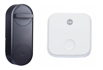 Inteligentny zamek Yale Linus czarny + mostek Yale Connect Wifi