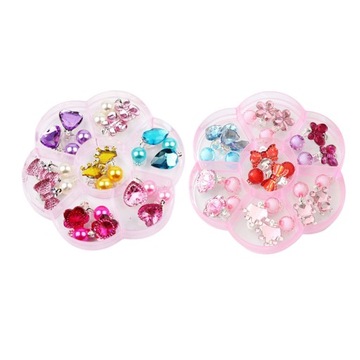 '14 Pairs Lovely Kids Clip-on Earrings Girls Play