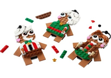 РОЖДЕСТВЕНСКИЕ ПОДВЕСКИ «ИМБИРНЫЙ ПЕРЕЛОМ», УКРАШЕНИЯ РОЖДЕСТВЕНСКОЙ ЕЛКИ LEGO, РОЖДЕСТВЕНСКИЙ ПОДАРОК