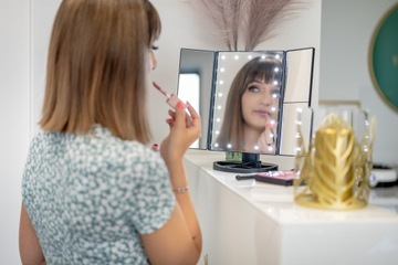 Зеркало для макияжа Humanas HS-ML04 с 21 светодиодной подсветкой 4xAAA x2 x3