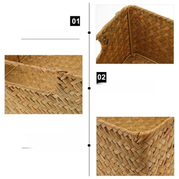 КОРЗИНА ДЛЯ ХРАНЕНИЯ БОЛЬШАЯ ПЛЕТЕНАЯ КОРОБКА