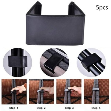 5x Klipsy do mebli ogrodowych Łączniki do krzeseł wiklinowych Meble rattanowe 6cm