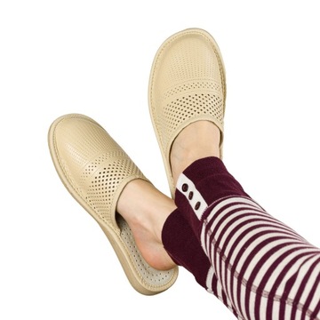 ЖЕНСКИЕ КОЖАНЫЕ ДОМАШНИЕ ГОРНЫЕ ТАПОЧКИ