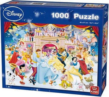 King 1000 Księżniczki Kopciuszek Disney Puzzle Hol