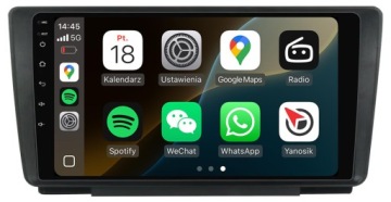 Skoda Octavia Yeti 2008-2013 Nejnovější Android Carplay Rádio Navigace