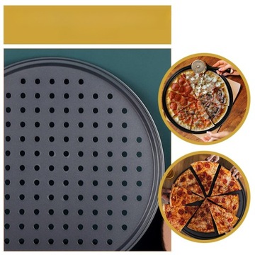PANEL DO PIZZY MOŻNA MYĆ W ZMYWARCE PERFOROWANA FORMA DO PIECZENIA