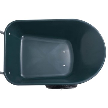 vidaXL Taczka, zielono-szara, 140x63x65 cm, 78 L, 100 kg
