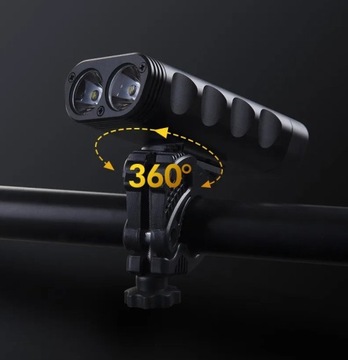 СВЕТОДИОДНАЯ ВЕЛОСИПЕДНАЯ ФАРА ПЕРЕДНЯЯ 1800LM МОЩНАЯ + ЗАДНЯЯ