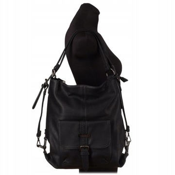 TAUPE TOREBKA DAMSKA PLECAK CAPPUCCINO 2w1 WOREK TORBA SHOPPER JGL