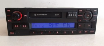 RADIO VW BETA V PASSAT B5 GOLF IV BORA T4 T5 POLO 6N LIFT 9N SHARAN FL +KOD