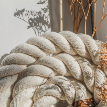 ВЕРЕВКА ХЛОПКОВАЯ 30ММ, 40 МЕТРОВ, ЛЕГКАЯ ВЕРЕВКА