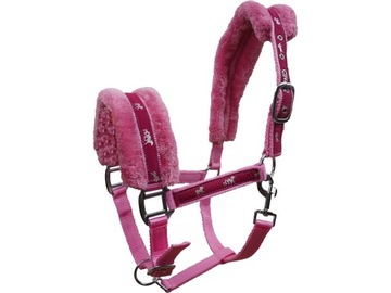 Мягкий недоуздок на меху DS Flaffy Pink Full