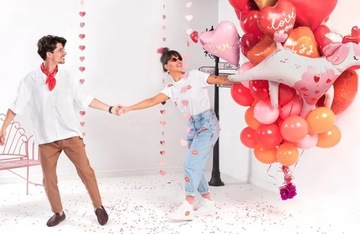 Конфетти красное сердце 1,6х1,6см 15г