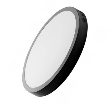 Panel LED natynkowy okrągły D30/24W/4000K czarny