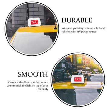 СВЕТОДИОДНЫЙ ТРЕКОВОЙ ФОНАР ДЛЯ ТАКСИ 12 В, ЛЕГКАЯ УСТАНОВКА НА КЛЕЯЩИЙСЯ КЛЕЙ