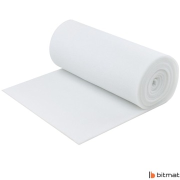 Ткань фильтровальная G4 EU4 220г 20мм 1м2 из рулона фильтр рекуперация белая