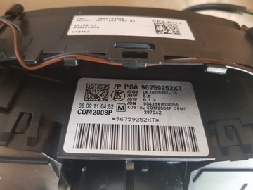 CITROEN C4 II DS4 MINCE PAVOUK PŘEPÍNAČ KOMBINOVANÝ 96759252XT ORIGINÁLNÍ