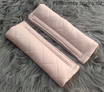 В комплекте: накладки на ремни безопасности и оголовье коляски, выкройки.