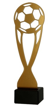 STATUETKA FIGURKA METALOWA PIŁKA NOŻNA 21cm GRAWER