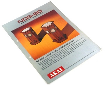 AKAI NDS-80 ORYGINALNY PROSPEKT ok 1970