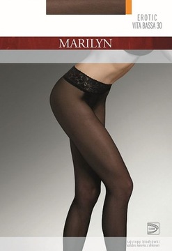 MARILYN Biodrówki Erotic Vita Bassa 30 Den r.2-S