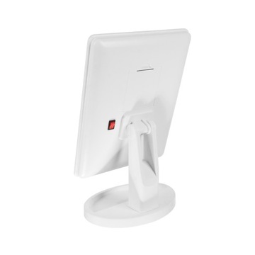 ПОВОРОТНОЕ ЗЕРКАЛО С ПОДСВЕТКОЙ И СВЕТОДИОДНОЙ ПОДСВЕТКОЙ ДЛЯ МАКИЯЖА ИДЕАЛЬНЫЙ МАКИЯЖ БЕЛОЕ