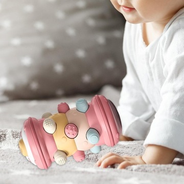Игрушка Монтессори Игра, развивающая моторику и развивающую сообразительность розового цвета.