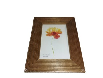Ramka na jedno zdjęcie 10x15 cm drwniana ciemna obwódka