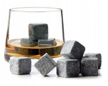 Каменные кубики льда и камни для напитков виски